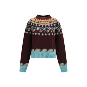 Alanui Bordeaux Wool Oves Aries Women's Sweatshirt